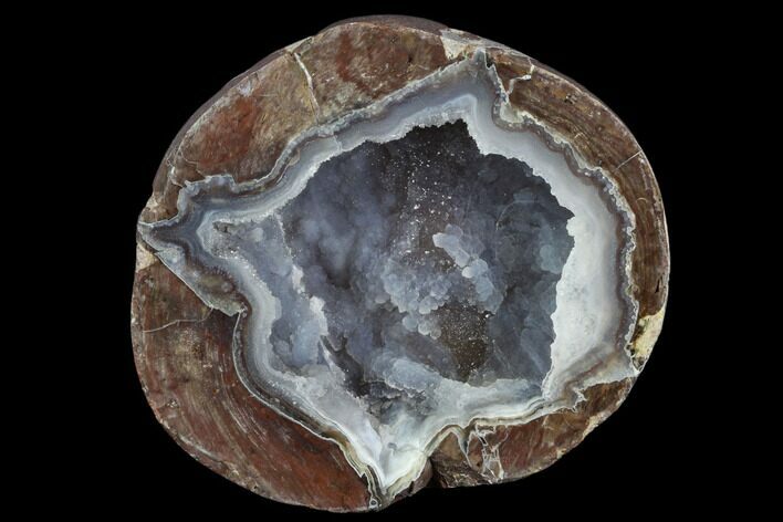 Crystal Filled Dugway Geode (Polished Half) #121728